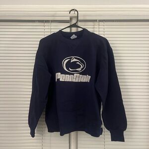 VINTAGE PENN STATE Navy Crewneck Sweatshirt - Collegiate Logo